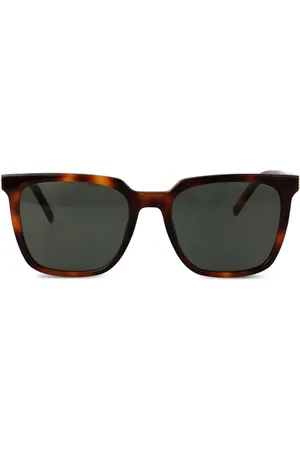 Saint Laurent Lentes de sol con armazón estilo carey