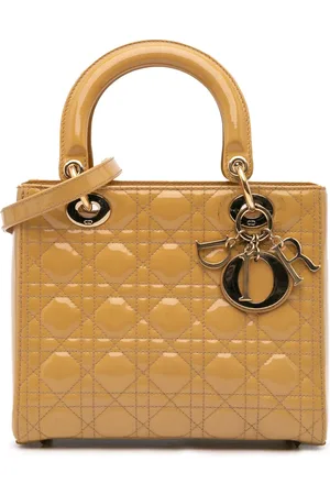 Dior Bolsa satchel Cannage Lady Dior medianade charol 2013