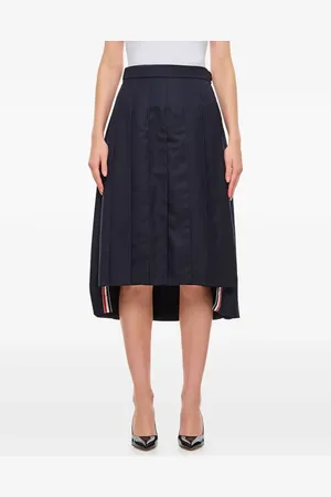 Thom Browne Falda plisada Super 120s
