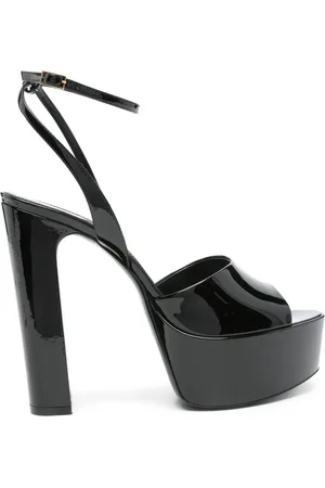Saint Laurent Sandalias Jodie con tacón 125mm