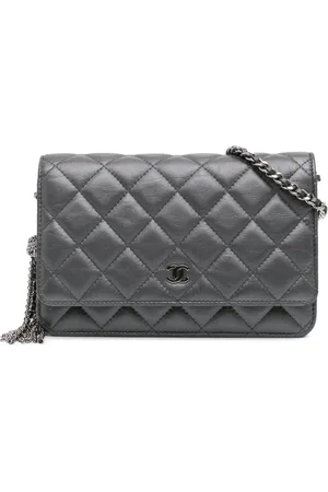 CHANEL Bandolera Gabrielle Wallet On Chain con diseño acolchado de piel de becerro 2018-2019