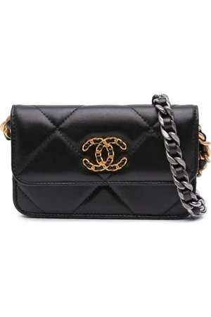 CHANEL Bolsa crossbody Lambskin 19 Flap Coin Purse With Chain 2021