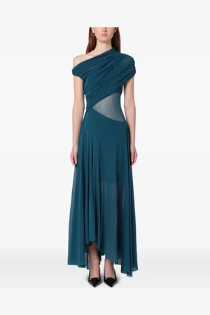 Serafini Vestido largo con diseño fruncido