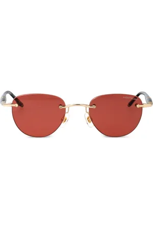 Montblanc Lentes de sol con armazón redonda