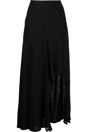 YOHJI YAMAMOTO Falda acampanada con cintura alta