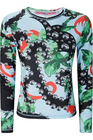 Chopova Lowena Top con estampado abstracto