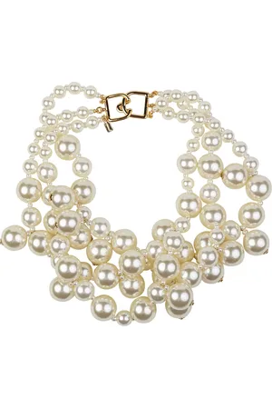 Kenneth Jay Lane Collar de perlas con detalles