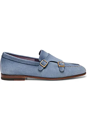 santoni Mocasines de gamuza con doble hebilla