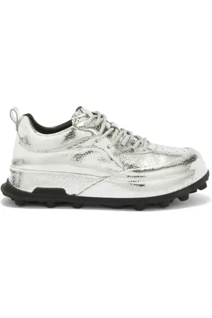 Jil Sander Tenis con efecto metalizado
