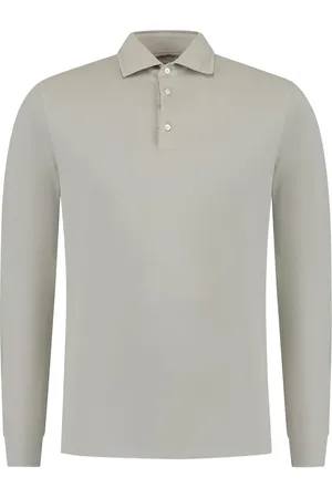 Doriani Cashmere Playera tipo polo manga larga