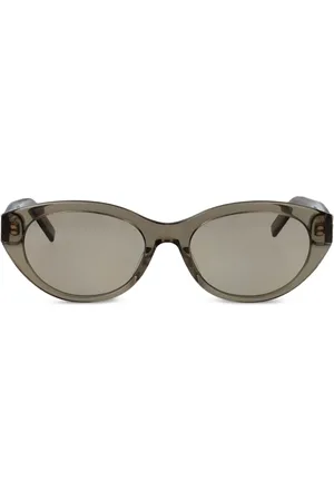 Saint Laurent Lentes de sol con placa del logo