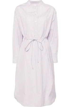 YVES SALOMON Vestido camisero midi con botones