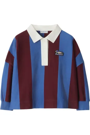 Burberry Playera tipo polo con rayas estampadas
