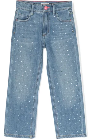 Billieblush Jeans rectos con detalles de strass