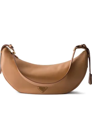 Prada Bolsa de hombro grande de piel