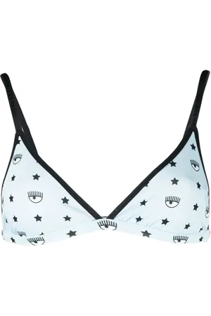 Chiara Ferragni Bikini con copa triangular con logo estampado
