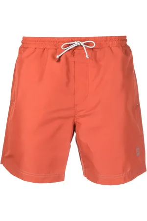 Brunello Cucinelli Shorts de playa con cordones en la pretina