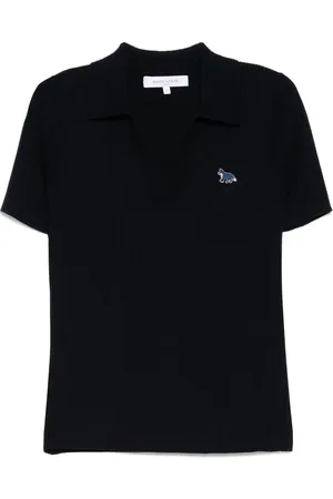 Maison Kitsuné Playera tipo polo con parche Baby Fox