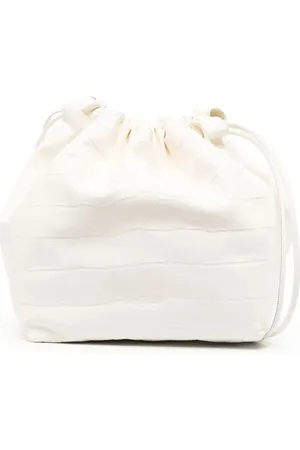 Jil Sander Bolsa de hombro con efecto de piel de cocodrilo