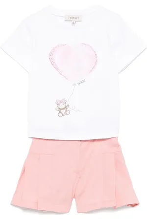 Twin-Set Set de shorts con ilustración estampada