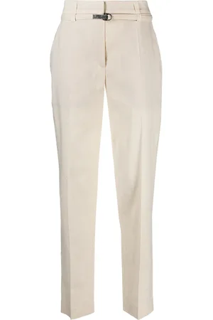 Brunello Cucinelli Pantalones capri con tiro alto