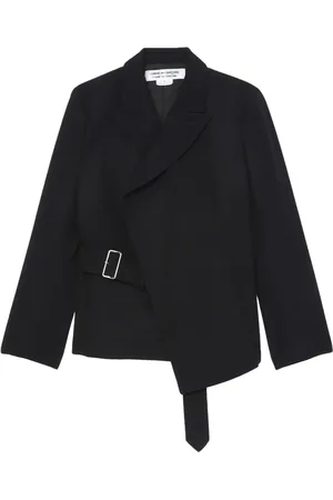 Comme des Garçons Blazer con solapas de pico y cinturón