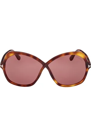 Tom Ford Lentes de sol con armazón estilo mariposa