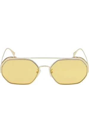 Fendi Lentes de sol con armazón geométrica
