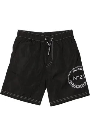 Nº21 Shorts de playa con logo estampado