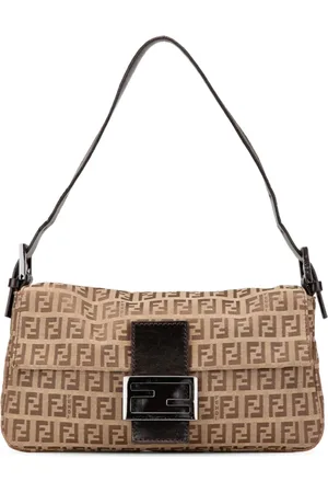 Fendi Bolsa de hombro Zucchino Canvas Baguette 2000-2010