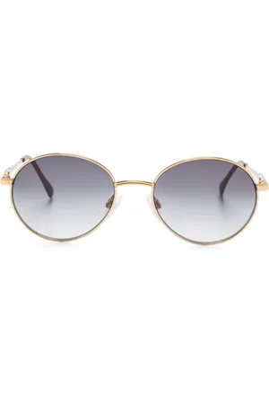 Saint Laurent Lentes de sol con armazón ovalada
