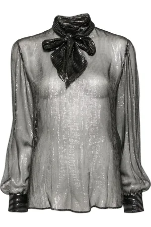 Tom Ford Blusa lavalliere manga larga