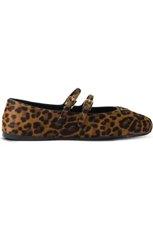 Prada Flats con estampado de leopardo
