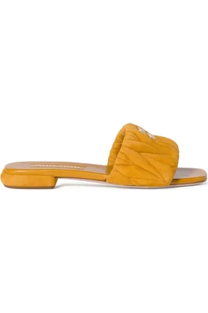 Miu Miu Flip flops de matelassé