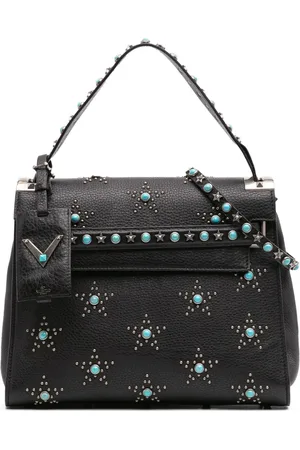 VALENTINO GARAVANI 2018-2024 Medium Leather My Rockstud Rolling Frame Bag satchel