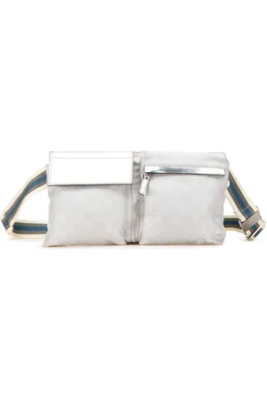 Gucci Cangurera Web Double Pocket en lona GG 2000-2015