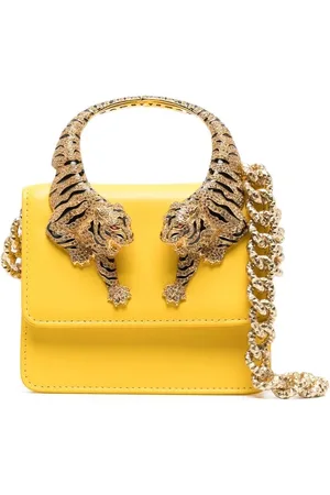 Roberto Cavalli Bolsa de hombro con motivo tigre