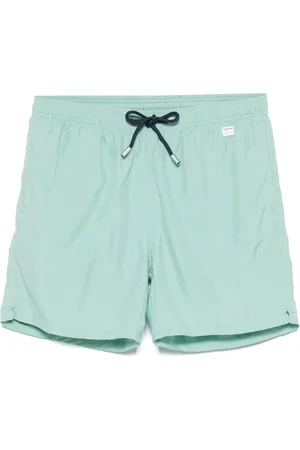 MC2 SAINT BARTH Shorts de playa con parche del logo