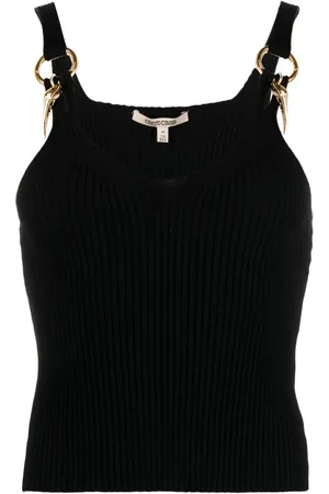 Roberto Cavalli Camiseta tejida de canalé