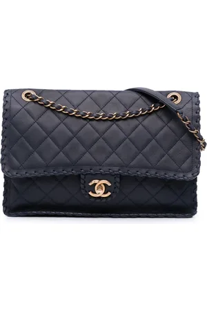 CHANEL Bolsa crossbody Happy Stitch Flap Jumbo de piel de becerro capitonada 2015-2016