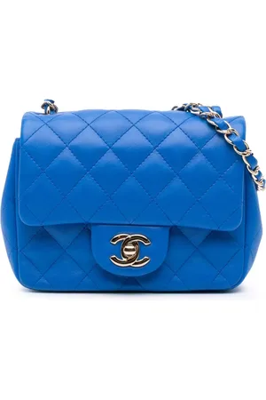 CHANEL Bolsa crossbody Square Classic Chevron Single Flap mini de piel de cordero 2015-2016