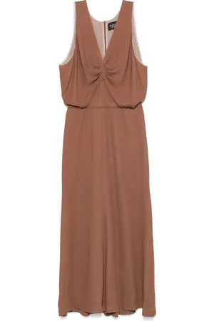 AMG Vestido midi con cuello en V