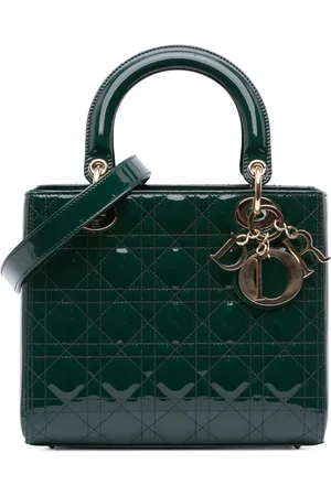 Dior Bolsa satchel Cannage Lady Dior medianade charol 2020