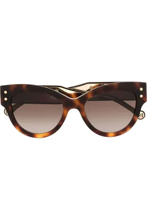 Carolina Herrera Lentes de sol cat eye estilo carey