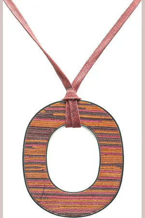 Hermès Collar Vibrato bañado en paladio y piel con dije Isthme 2000-2024