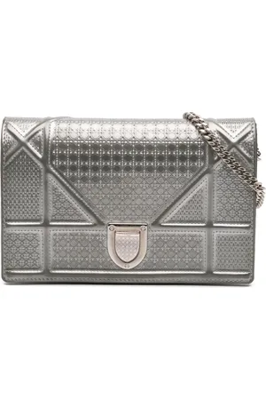 Dior Bandolera Patent Microcannage Diorama Wallet on Chain 2017