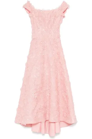 Costarellos Vestido midi con bordado floral