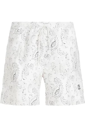 Brunello Cucinelli Shorts de playa con estampado de cachemira