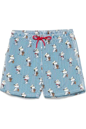 MC2 SAINT BARTH Shorts de playa con estampado gráfico