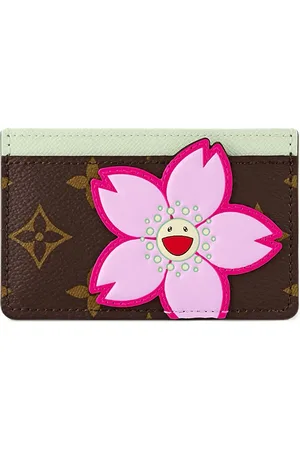 LOUIS VUITTON Tarjetero Sakura Brown en colaboración con Takashi Murakami